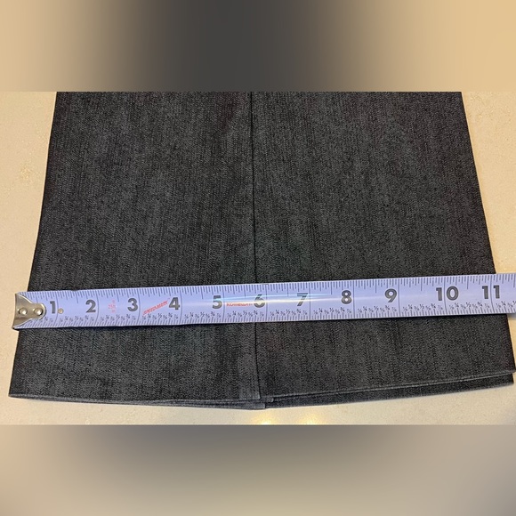 Size 4 Tall | Wide Leg Sailor Side Zip Jeans | Kenneth Cole Reaction | Charcoal - Picture 13 of 15